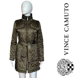 Vince Camuto Quilted Belted Field Jacket